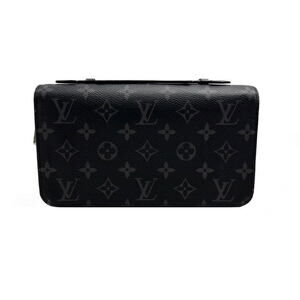 Louis Vuitton Shoulder Bag Monogram Eclipse Black Zippy